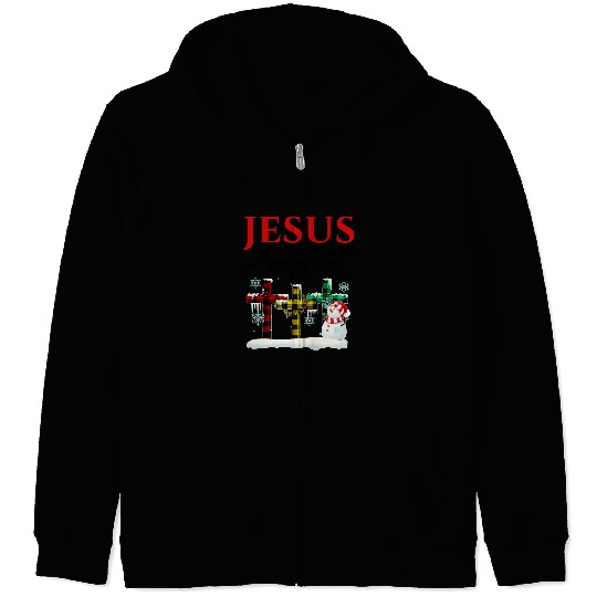 Christian Jesus Is The Reason For The Season Christmas Nativity 74 Bibble Jesus Christ Zip Hoodies