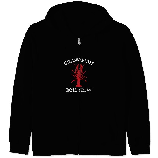 Funny Cajun Crawfish Season Boil Crew Party Art 2 Zip Hoodies