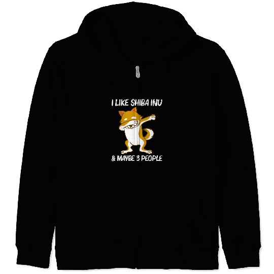 Dog Shiba Inu Cute Shiba Inu Art For Men Women Japan Breed Animal Lovers 3 Zip Hoodies
