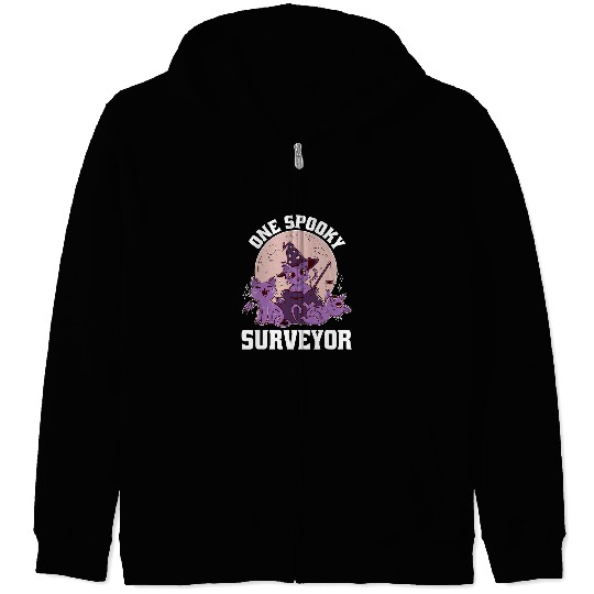 Cute Surveyor Halloween Zip Hoodies