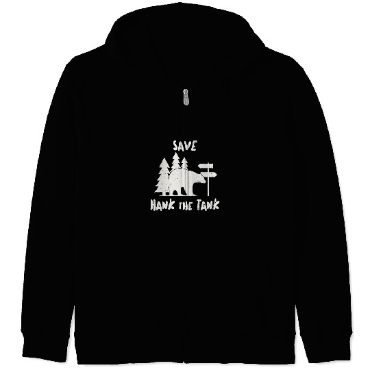 Funny Bear Save Hank The Tank Lake Tahoe californias Big Black Cute Bears Zip Hoodies