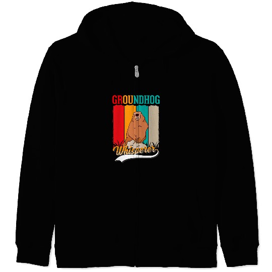 Groundhog Whisperer Marmot Whisperer 3 Zip Hoodies