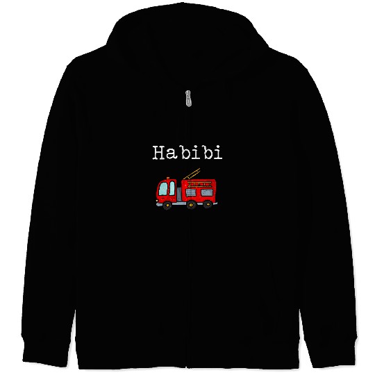 Habibi Fires Engine Arabic Zip Hoodies