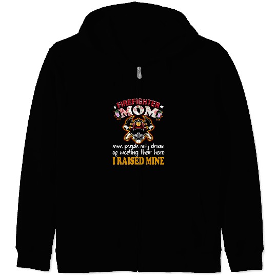 Fireman Firefighter Mom T Firemen Proud Moms 23 Firemen Zip Hoodies