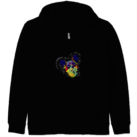 Chihuahua Artwork Painting Zip Hoodies