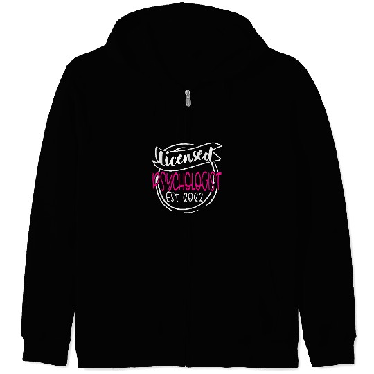 Licensed Psychologist Congratulations Zip Hoodies