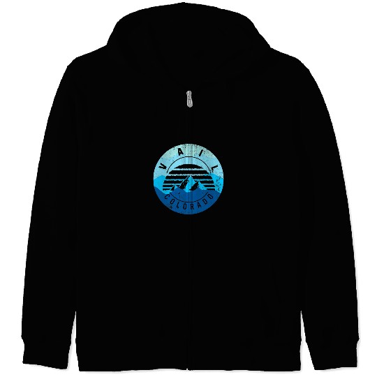 Skiing Ski Vail Colorado Skiing Snowboarding Winter Ski Park Mountain 1 Zip Hoodies