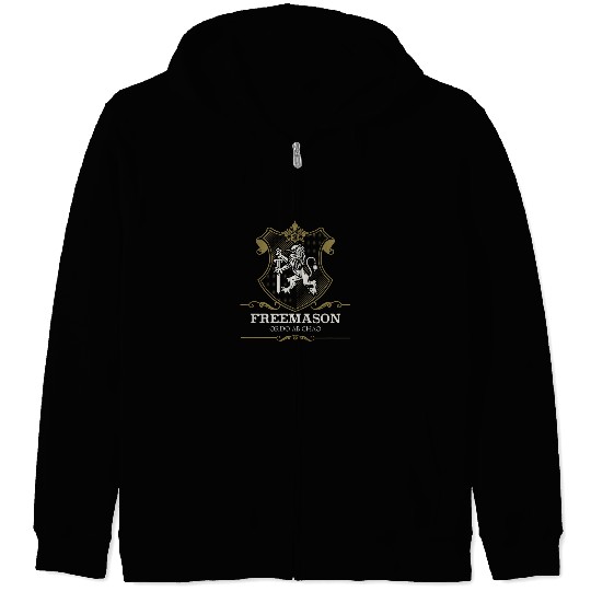 Freemason Freemason Logo Lion swords 2Ordo Ab Chao Zip Hoodies