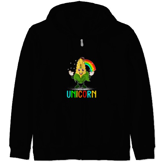 Pun Corn Lover Cereal Kids Farming Zip Hoodies