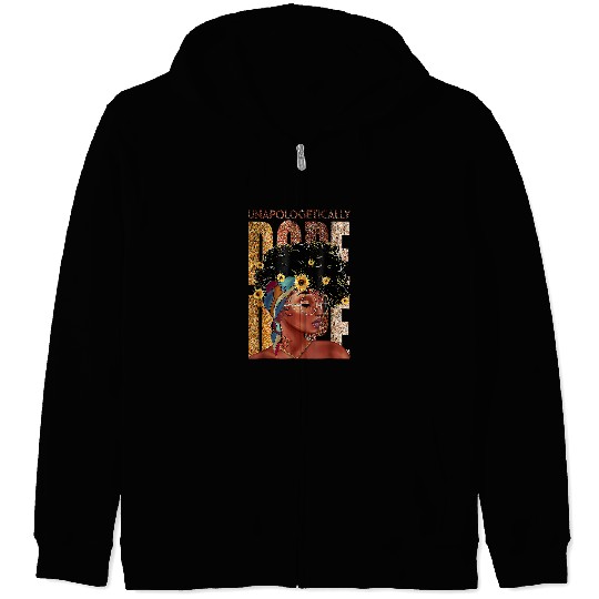 Unapologetically Dope Black Pride Melanin African American 2 8 Zip Hoodies
