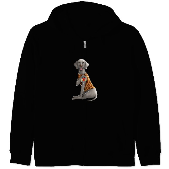 Tattoo Ink Weimaraner I Love Mom Tattoo Dog Funny Mothers Day Zip Hoodies