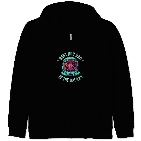Dog Vizsla The bests Vizsla dog Dad in the galaxy Vizsla 5 9 Zip Hoodies