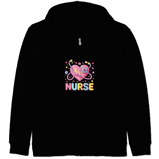 funny registered nurses nursing student school Zip Hoodies