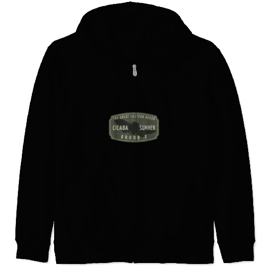 Great Eastern Brood X Cicada Invasion Summer 2 Zip Hoodies