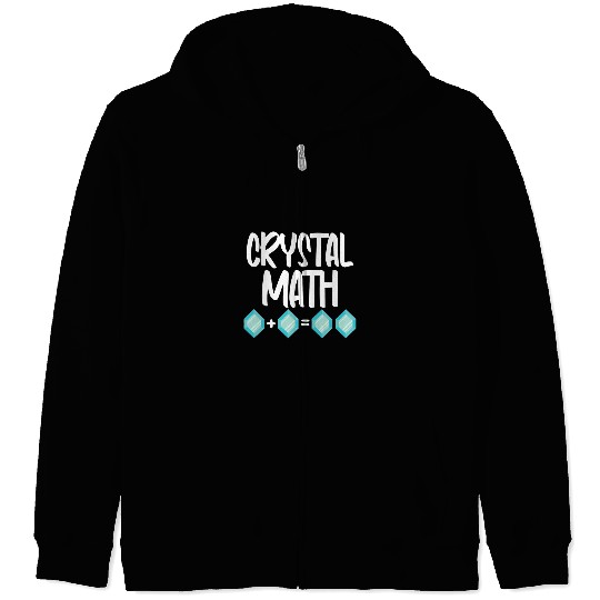 Crystal Math Mathematics Mathematician Zip Hoodies