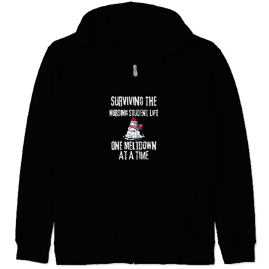 Surviving The Nursing Student Life One Meltdown Christmas Zip Hoodies