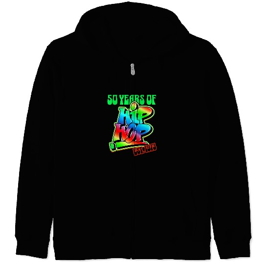 Hip Hop Music 50th Anniversary Black History Men DJ Graphic Zip Hoodies
