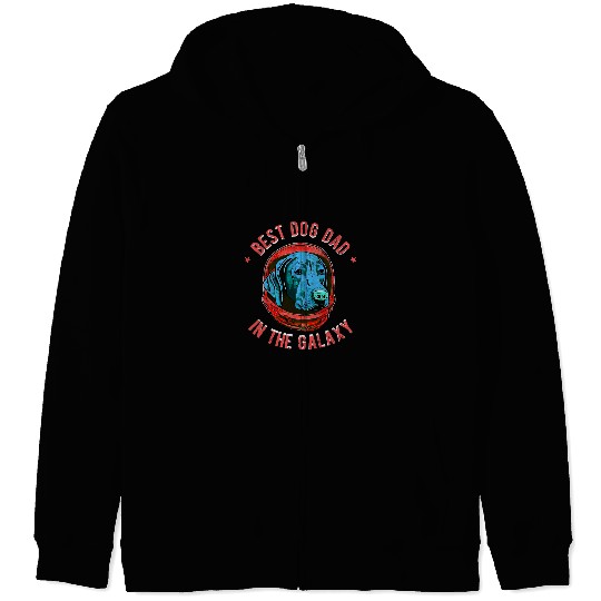 Dog Vizsla The bests Vizsla dog Dad in the galaxy Vizsla 3 Zip Hoodies