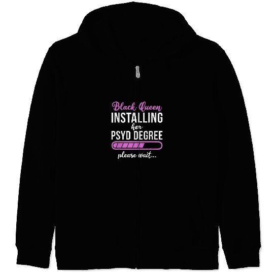 Psyd Doctor Of Psychology Black Grad Doctorate Graduation Zip Hoodies