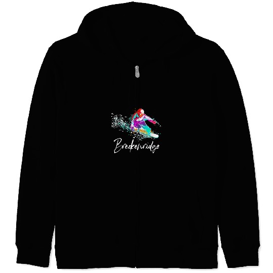 Skiing Ski Snowboarding vintages Breckenridge Colorado Tee Zip Hoodies