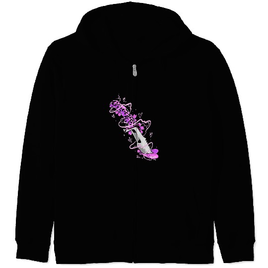 Pastel Goth Kawaii Dagger knifes Break Up Single Sad Emo Zip Hoodies