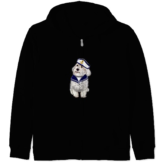 cavalier king charles spaniel sailor dress up Cavapoo dog Zip Hoodies