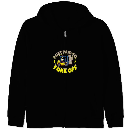 Forklift operator Warehouse Heavy equipment Forklift truck 6 Zip Hoodies