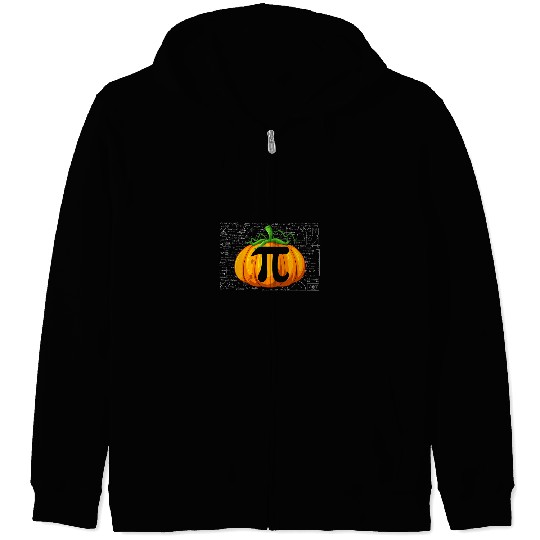 Funny Pumpkin Pie 314 Pi Number Symbol Math Teacher Student Zip Hoodies