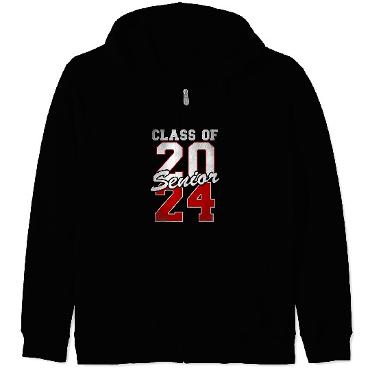 Senior Class of 2024 Graduate Student Seniors 24 Graduation Zip Hoodies