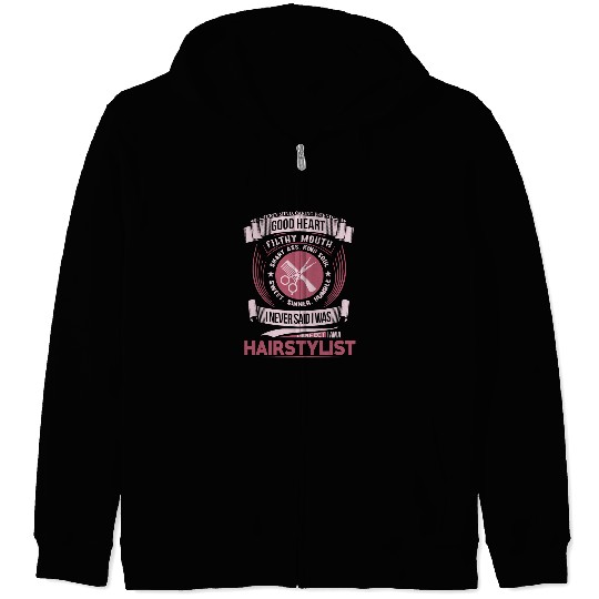 Hairstylist Barber HAIRDRESSER 59 Hairdresser Zip Hoodies