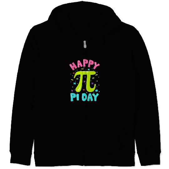 Happy Pi Day Kids Math Teachers Student Professor Pi Day 2 Zip Hoodies