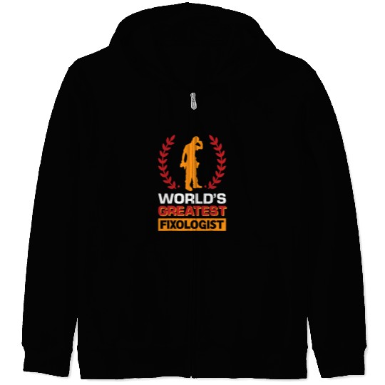 Woodworking Funny Worlds Greatest Fixologist Cool Carpenter Handyman Carpenter Zip Hoodies