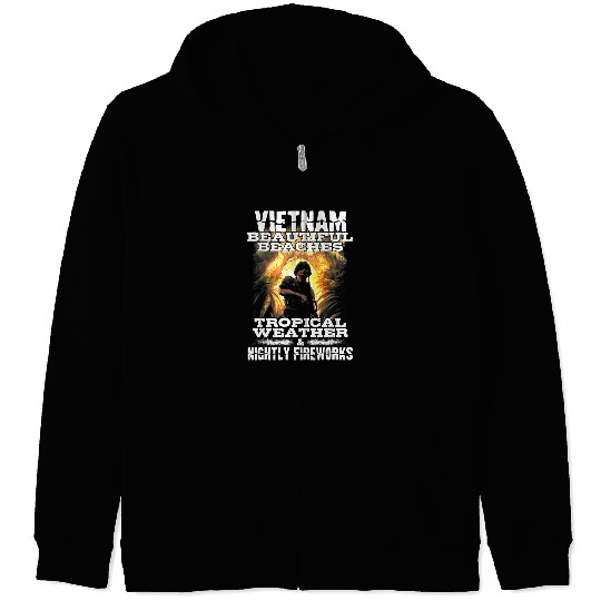 Vietnam Beautiful Beaches Tropical Weather Zip Hoodies