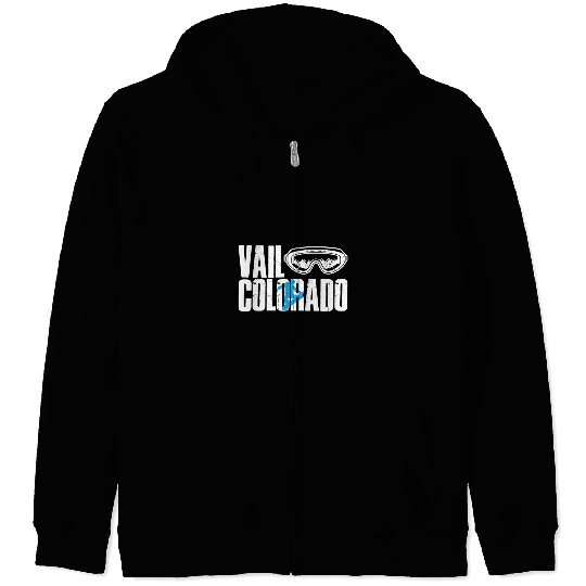 Skiing Ski Vail Colorado Snowboarding Mountain Snowboard Snowboarder Zip Hoodies