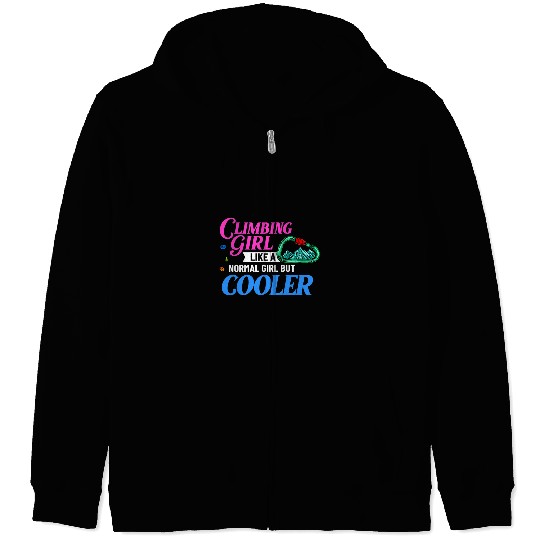Climbing Climber Rock Climbing Women Indoor Bouldering Girl Wall Training Climb Zip Hoodies