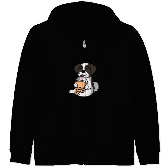 Dog Havanese Boba Bubble Milk Tea Havanese Dog Zip Hoodies