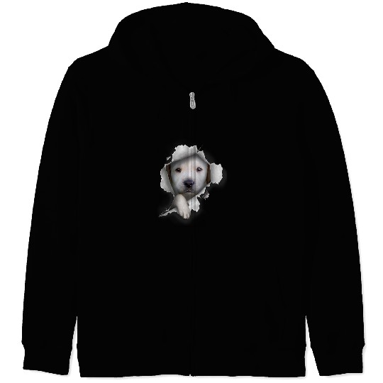 Labrador Lab Dog Cute Yellow Lab Labrador Zip Hoodies