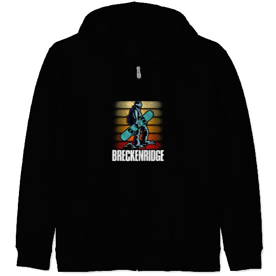 Skiing Ski Breckenridge Snowboarding Snowboard Mountain Snowboarder Zip Hoodies