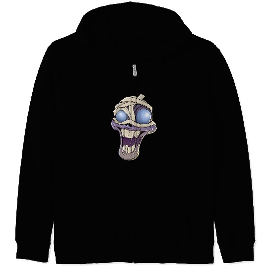 Halloween Mummy Head Goth Unburied Corpse Monster UnDeads 640 Zip Hoodies