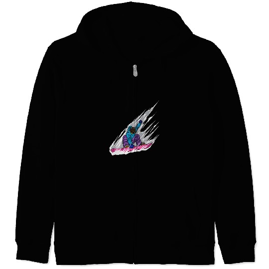 Skiing Ski Snowboarder Snowboard Freestyle Snowboarding Lover Zip Hoodies