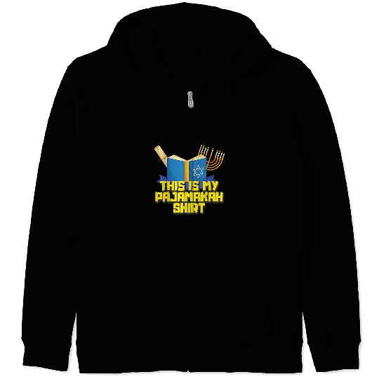 This Is My Pajamakah Hanukkah 2022 Pajama Funny200 Zip Hoodies