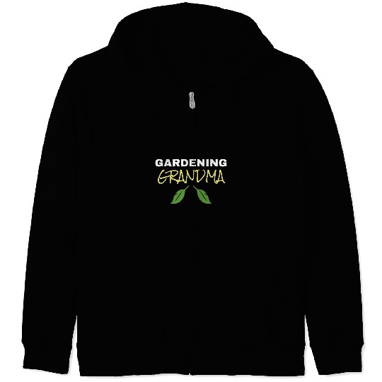 Cute Gardening Grandma Funny Vegetable Garden Gardener Zip Hoodies