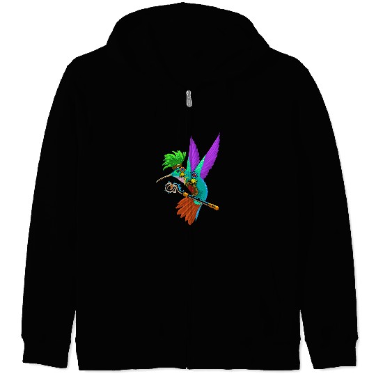 Mayan Hummingbird Huitzilopochtli Aztec Mythology Ancient Zip Hoodies