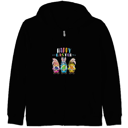 Rabbits Happy Easter Day Outfit Bunny Pastel Spring Hunt Eggs Rabbit 1 Zip Hoodies