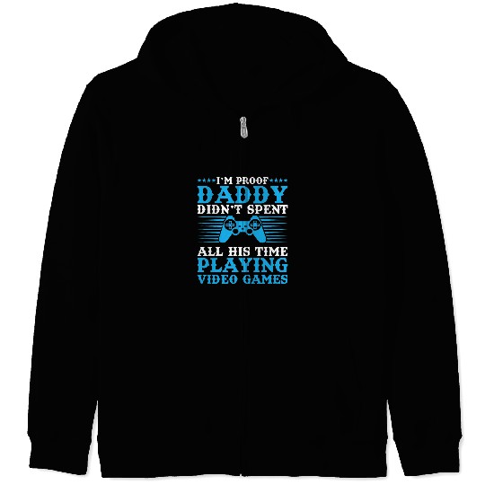 Video Game Player Gaming Joystick Controller Gamer Zip Hoodies
