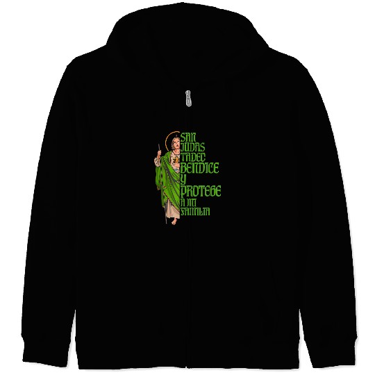 San Judas Tadeos San Judass Mexican Zip Hoodies