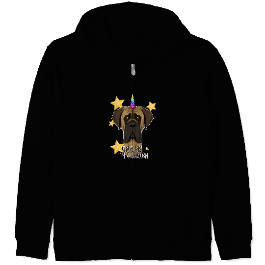 Trust Me Im A Unicorns I Funny Mastiff 2 Zip Hoodies