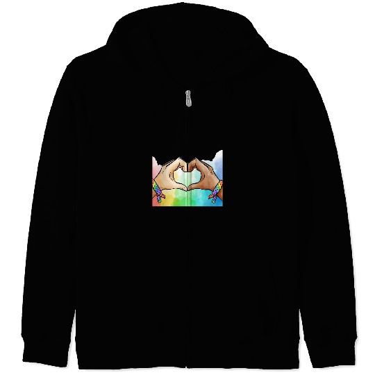 LGBT Pride Rainbow Love Pride Month 354 Gay LGBTQ Zip Hoodies