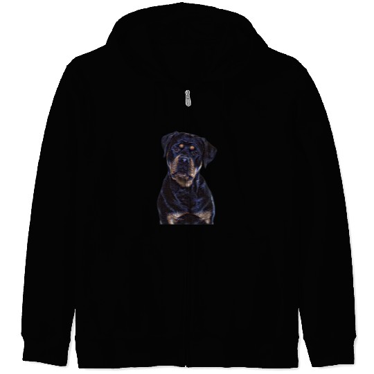 Dog Rottweiler Owner Dog Lover Space Filter Stars Rottweiler Dog Zip Hoodies