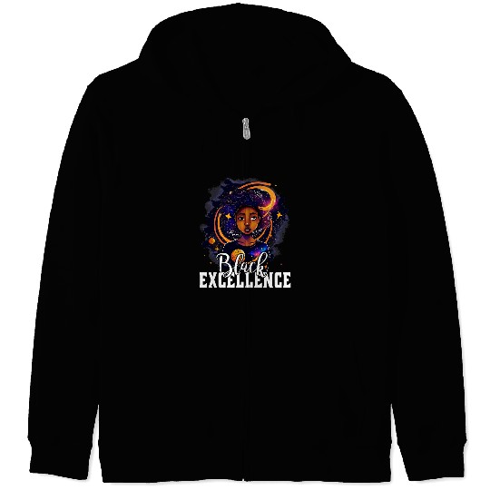 Black Excellence African Pride Black History Month 4 Zip Hoodies